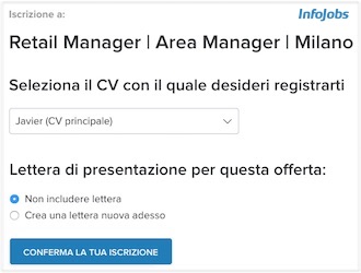 inviare curriculum aziende Infojobs