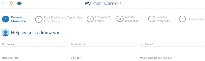 Walmart application